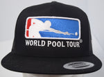 WPT SNAPBACK W/MESH BACK, ALL BLACK