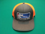 CHARCOAL/NEON ORANGE WORLD POOL TOUR SNAPBACK
