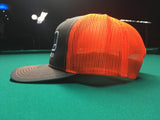 CHARCOAL/NEON ORANGE WORLD POOL TOUR SNAPBACK