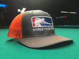 CHARCOAL/NEON ORANGE WORLD POOL TOUR SNAPBACK
