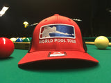 RED/BLACK WORLD POOL TOUR FITTED HAT