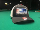 BLACK/WHITE WORLD POOL TOUR FITTED HAT